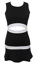 Summer Round Neck Mermaid Sleeveless Polyester Stretchy Colorblocking  Dress