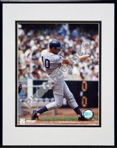 Chicago Cubs Ron Santo 8 X 10 Batting Photo Mounted In 11 X 14 Aluminum Frame