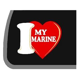 I Love My Marine Car Decal / Sticker
