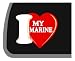 I Love My Marine Car Decal / Sticker