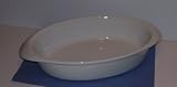 White Porcelain Oval Baking Dish 13 Long