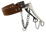 SS Flat Leather Nose Mechanical Hackamore