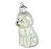 Old World Christmas Bichon Frise Glass Blown Ornament for Christmas Tree