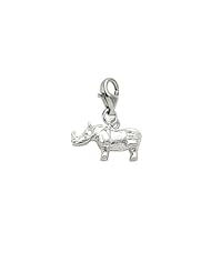 Rembrandt Charms Rhino Charm with Lobster Clasp