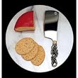 Arthur Court Grape Cheese Knife with 7-Inch Round White Marble Cheese Board
