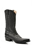 Stetson Womens 12in Snip Toe Black Ficcini Leather Western Cowboy Boots 7.5 B