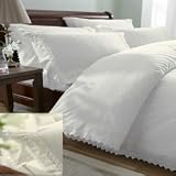 Balmoral Cream King Size Embroidered Duvet Cover