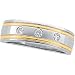 14K Two Tone Gold Diamond Duo Ring (0.17 ctw, G-H, SI1)
