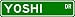 Kitchen & Housewares : YOSHI Street Sign ~ Personalized Family Lastname Sign ~ Gameroom, Basement, Garage Sign Novelty** ALUMINUM