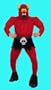 Disguise Satan Muscle Costume Teen Costume, 38-40