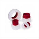 Red Fluted Circles Cookie Cutter Set