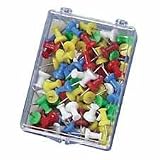 OIC(R) Pushpins, Clear, Box Of 100
