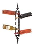 Modern Art - Hanging Wine Bottle Holder -Holds up to 6 Bottles