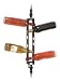 Modern Art - Hanging Wine Bottle Holder -Holds up to 6 Bottles