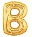 Betallic Large B Shaped Balloon, 40 Inch, Gold