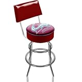 NHL Colorado Avalanche Padded Bar Stool with Back