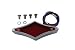 Chrome Angled Back Cat Eye Diamond Style LED Tail Lamp Assemblies - Frontiercycle (Free U.S. Shipping)