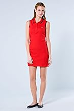 Red! Collection Sleeveless Tipped Pique Polo Dress