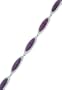 Boma Sterling Silver Purple Turquoise Ellipse Link Bracelet