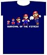 Super Nintendo Mario Tshirt: Survival of the Fittest
