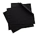 Bandanas for Women Organic Ladies Handkerchiefs for Women Soft Cotton (Black Percale, Large (14in x 14in), Pk 3