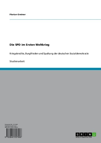 Die SPD im Ersten Weltkrieg (German Edition)