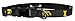 Moose Pet Wear Dog Collar â€“ University of Iowa Adjustable Pet Collars, Made in The USA â€“ 1 Inch Wide, Medium, Carbon Fiber