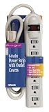 Multi-outlet & Power Strips: Six Outlet Safety Strip with Cover