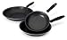 Gibson 3 Piece Aluminum Teflon Pan Set, Black