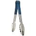 Carlisle 60756014 Blue 9-1/2-Inch Stainless Steel Spectrum Tong with Vinyl Handle (Case of 12)