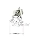 CAETLE® Women's Fine Silver Zicron Stud Earring With Diamond Mounted