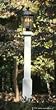 White PVC Lamp Post LP-2 [CAPITOL CITY LUMBER]
