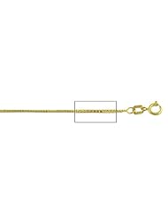 14 kt Yellow Gold Box Chain Necklace 0.7 mm 18" - 14kt Yellow Gold