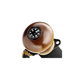 Stoney Point Accessory Wood Knob, with Compass, Clam