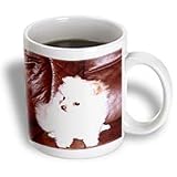 Dogs Pomeranian - White Pomeranian - Mugs