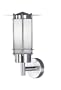Eglo 81824A Malm� 1 Light Opal Wall Light Fixture, Nickel-Frosted Opal