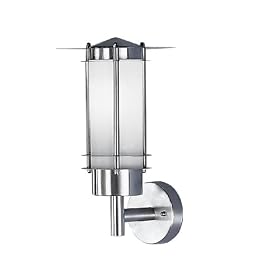 Eglo 81824A Malm� 1 Light Opal Wall Light Fixture, Nickel-Frosted Opal by Eglo