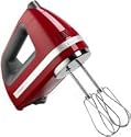 KitchenAid KHM720ER 7-Speed Digital Hand Mixer, Empire Red