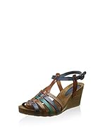 Kickers Sandalias de tacón (Marrón / Azul)