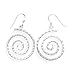 Hammered Spiral Earrings title=