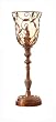 Torchiere Table Lamp with Antique Glass Shade From CBK Lighting