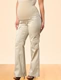 A Pea in the Pod: Secret Fit Belly(tm) Twill Cargo Pockets Boot Cut Maternity Pants
