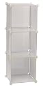 Storage Solutions 0404PFR6 13-Inch 3-Cube Storage Unit, Frost
