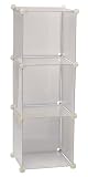 Storage Solutions 0404PFR6 13-Inch 3-Cube Storage Unit, Frost