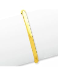14K Gold 3/16 High Polished Hinged Bangle Bracelet