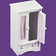 Doll Armoire with Three Hangers