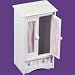 Doll Armoire with Three Hangers