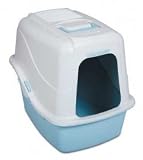 Hooded Litter Tray Set Fashion Blue - Large