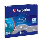 Verbatim - BD-R Single Layer - 4 x - 25 Go - Slim Case de 3