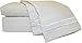Mezzati Brushed Microfiber Bed Sheet Set - Ultra Soft and Lightweight for Ultimate Sleep Comfort, Wrinkle Free and Color Fade Resistant, 4 Piece Set (Silver,King Size)